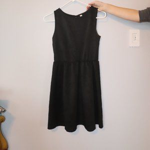teens black floral patterned dress